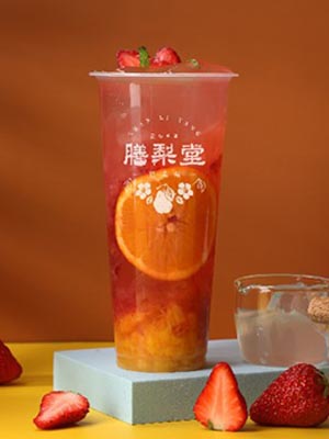 莓橙茉香-梨凍茶